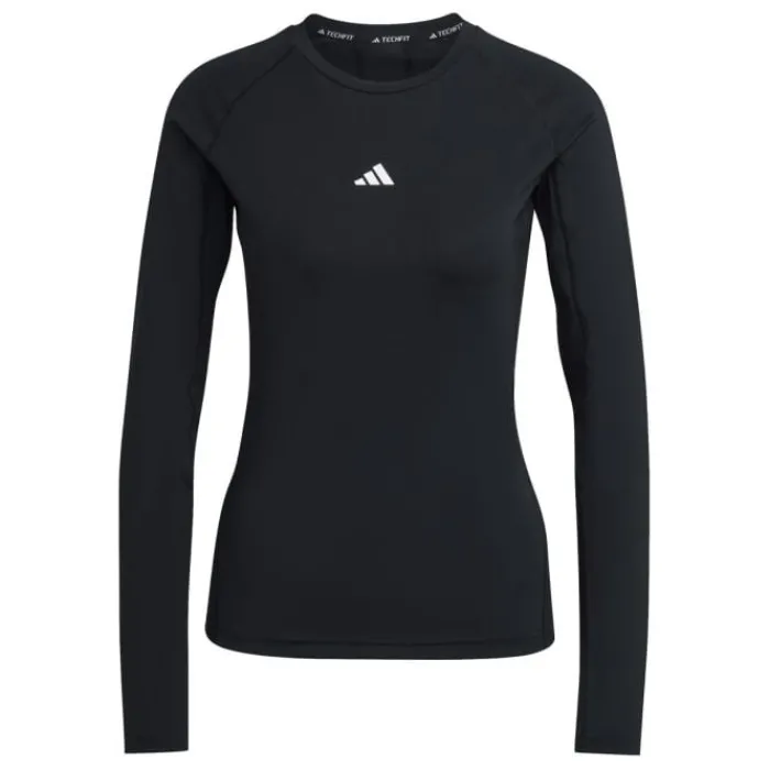 adidas T-shirt Et Manches Longues Running^Techfit Train Ls Noir