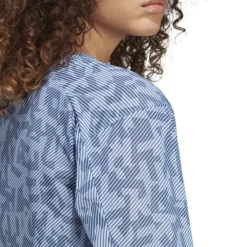 adidas T-shirt Et Manches Longues Running^Trail Long Sleeve Gfx Bleu