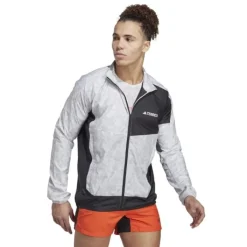 adidas Veste Running^Trail Wind Jacket Blanc