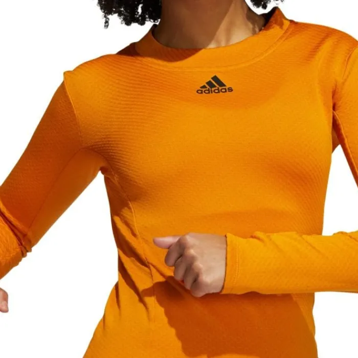 adidas T-shirt Et Manches Longues Running^Trn Ls Cold.Rdy Orange