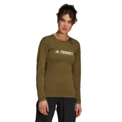 adidas T-shirt Et Manches Longues Running^W Trail Long Sleve Vert