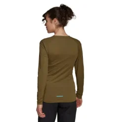 adidas T-shirt Et Manches Longues Running^W Trail Long Sleve Vert