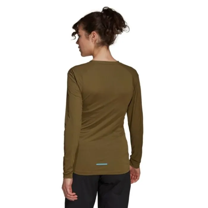 adidas T-shirt Et Manches Longues Running^W Trail Long Sleve Vert