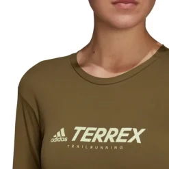 adidas T-shirt Et Manches Longues Running^W Trail Long Sleve Vert