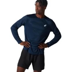 Asics T-shirt Et Manches Longues Running^Core LS Tee Bleu