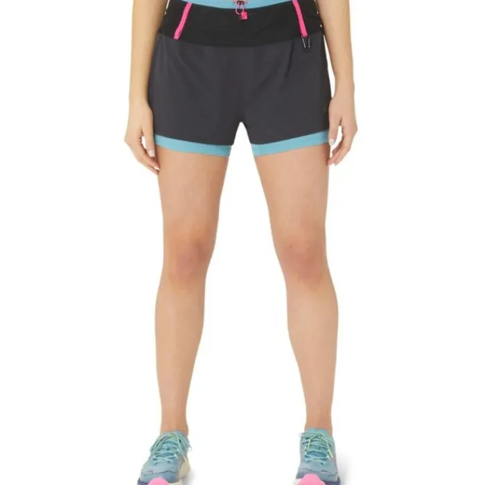 Asics Short Running^FujiTrail 2IN1 Short Noir
