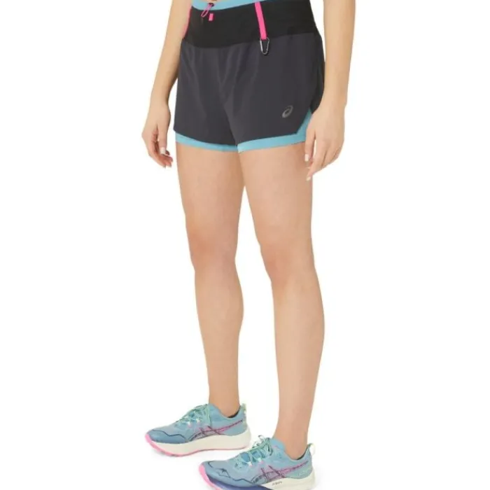 Asics Short Running^FujiTrail 2IN1 Short Noir