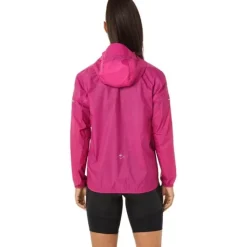 Asics Veste Running^Fujitrail Jacket Rose