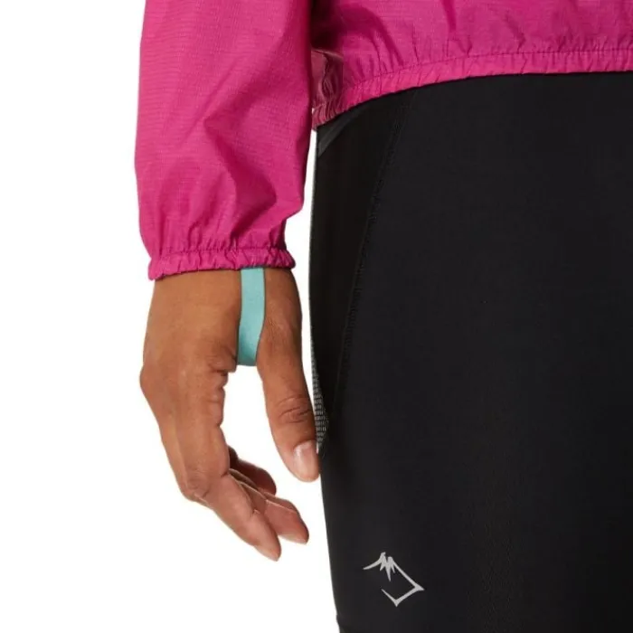 Asics Veste Running^Fujitrail Jacket Rose