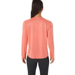 Asics T-shirt Et Manches Longues Running^Fujitrail Logo LS Top Orange