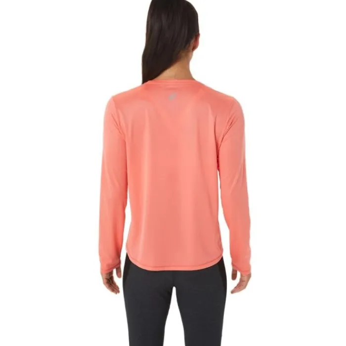 Asics T-shirt Et Manches Longues Running^Fujitrail Logo LS Top Orange