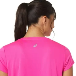 Asics T-shirt Et Manches Longues Running^FujiTrail Logo SS Top Rose