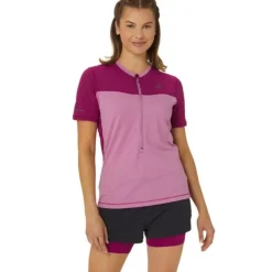 Asics T-shirt Et Manches Longues Running^Fujitrail SS Top Rose