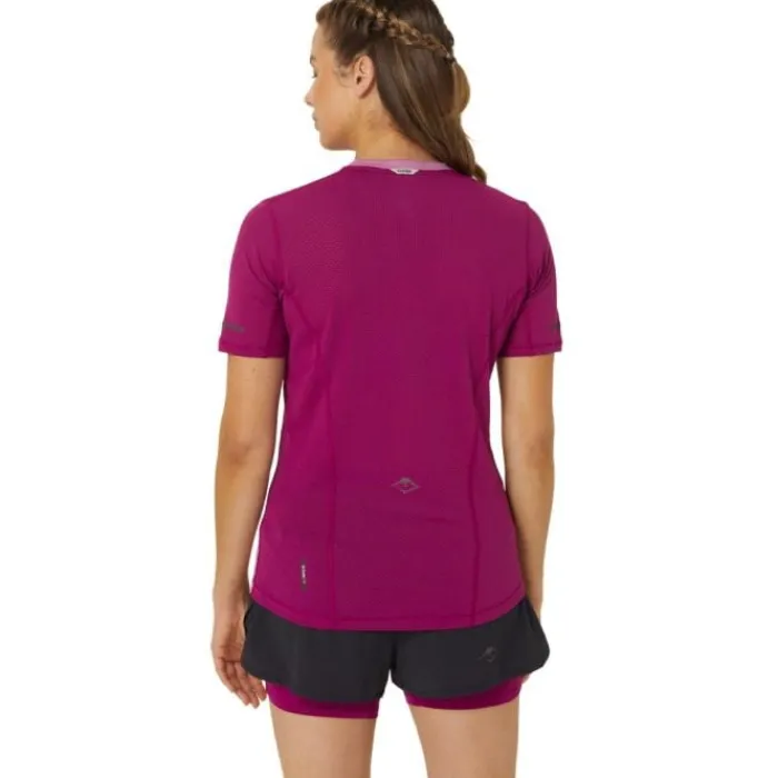 Asics T-shirt Et Manches Longues Running^Fujitrail SS Top Rose