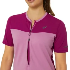 Asics T-shirt Et Manches Longues Running^Fujitrail SS Top Rose