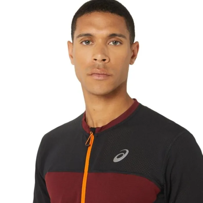 Asics T-shirt Et Manches Longues Running^FujiTrail SS Top Rouge