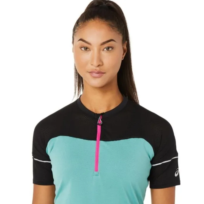 Asics T-shirt Et Manches Longues Running^Fujitrail Top Vert