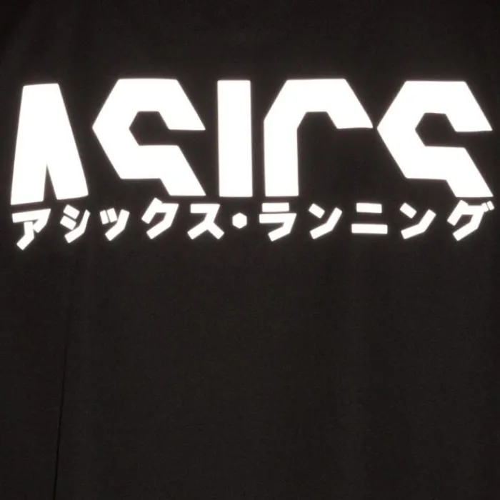 Asics T-shirt Et Manches Longues Running^Katakana SS Top Noir