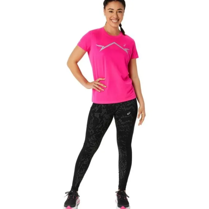 Asics T-shirt Et Manches Longues Running^Lite-Show SS Top Rose