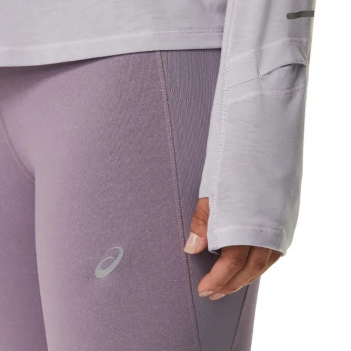 Asics T-shirt Et Manches Longues Running^Metarun Half-Zip LS Top Mauve
