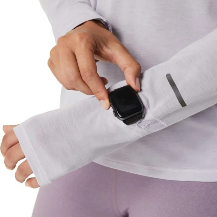Asics T-shirt Et Manches Longues Running^Metarun Half-Zip LS Top Mauve