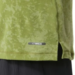 Asics T-shirt Et Manches Longues Running^Metarun Pattern 1/2 Zip SS Top Vert