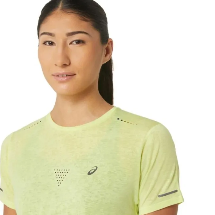 Asics T-shirt Et Manches Longues Running^Metarun Pattern SS Top Jaune