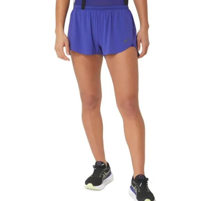 Asics Short Running^Metarun Split Short Bleu