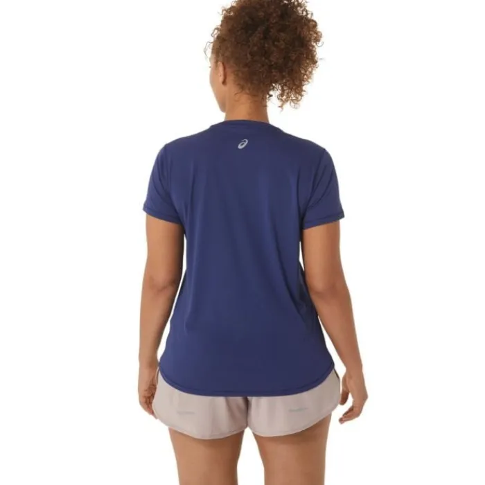 Asics T-shirt Et Manches Longues Running^Nagino Graphic Run SS Top Bleu