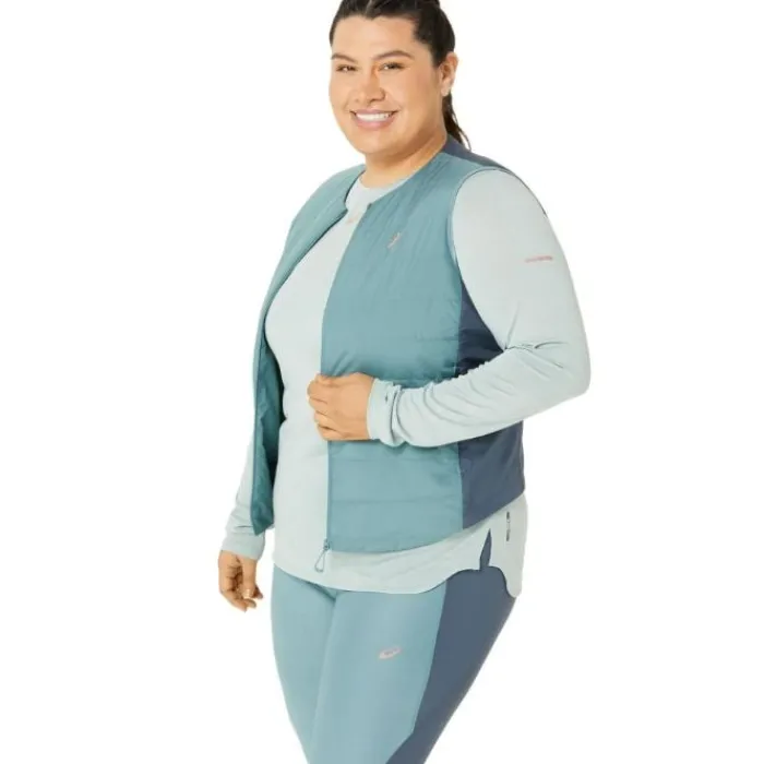 Asics Gilet Running^Nagino Padded Vest Bleu