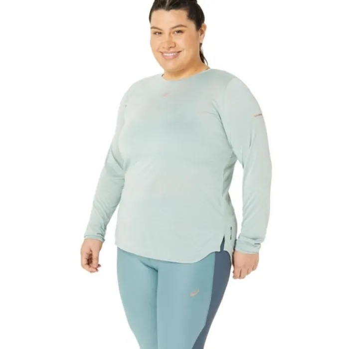 Asics T-shirt Et Manches Longues Running^Nagino Run LS Top Bleu
