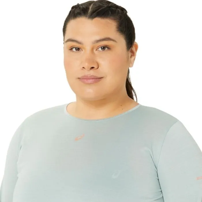 Asics T-shirt Et Manches Longues Running^Nagino Run LS Top Bleu