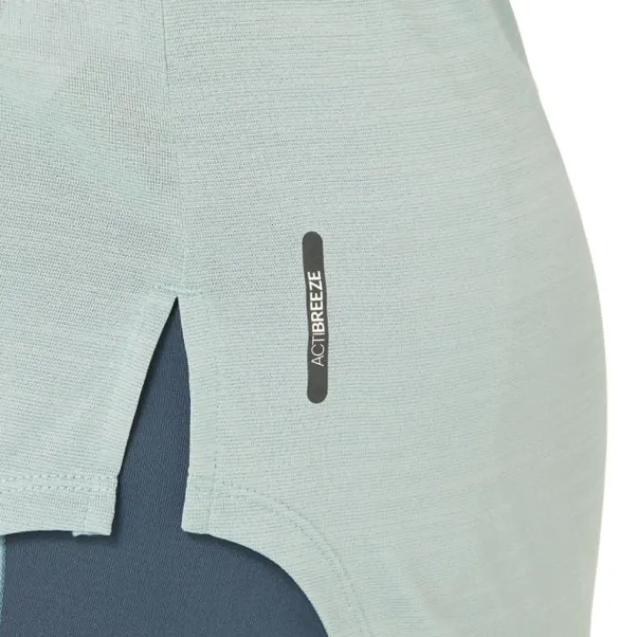 Asics T-shirt Et Manches Longues Running^Nagino Run LS Top Bleu