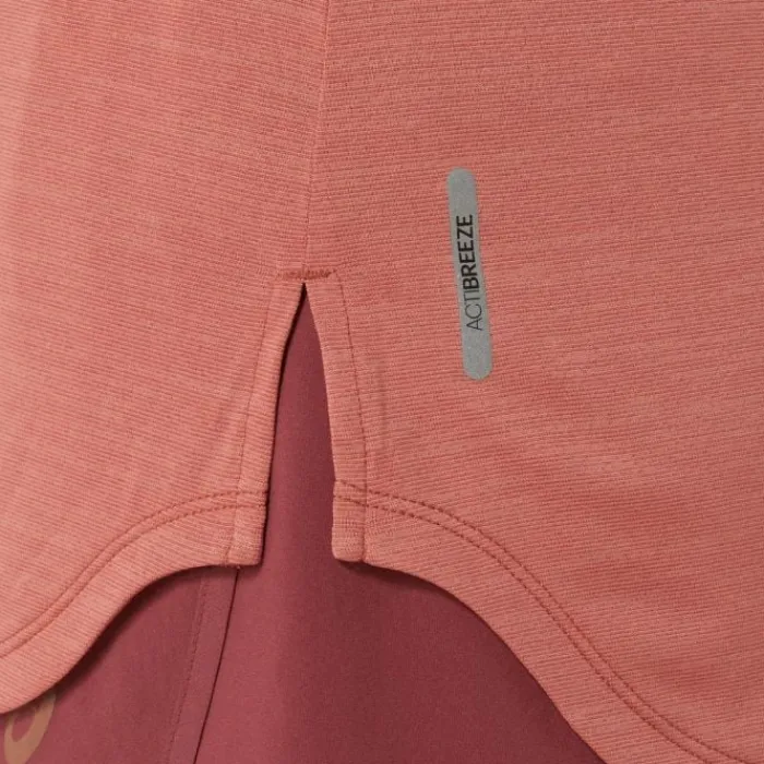 Asics T-shirt Et Manches Longues Running^Nagino Run LS Top Rose