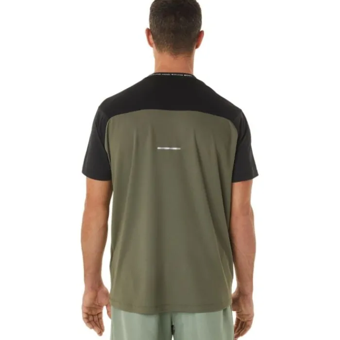 Asics T-shirt Et Manches Longues Running^Race SS Top Vert