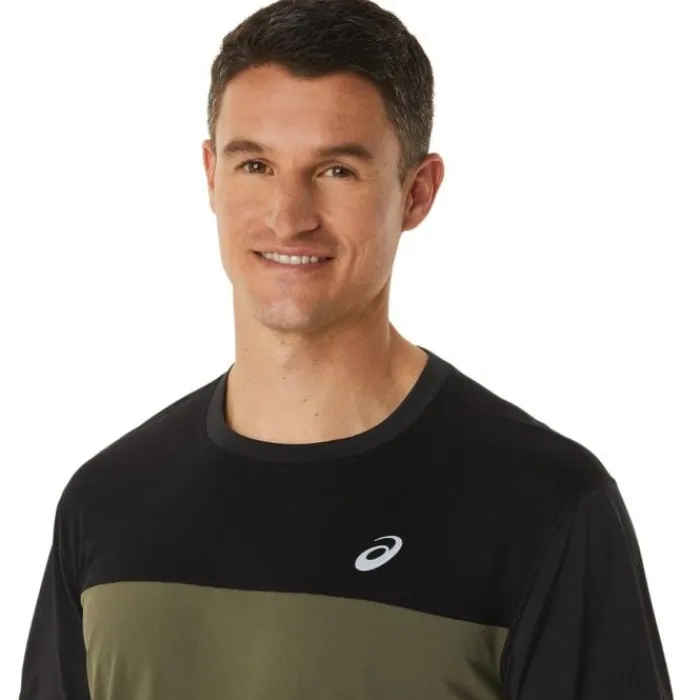 Asics T-shirt Et Manches Longues Running^Race SS Top Vert