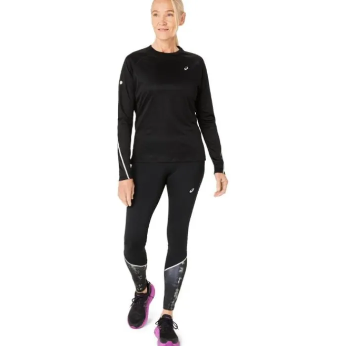 Asics T-shirt Et Manches Longues Running^Road Lite-Show LS Top Noir