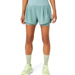 Asics Short Running^Road 2N1 3.5IN Short Vert