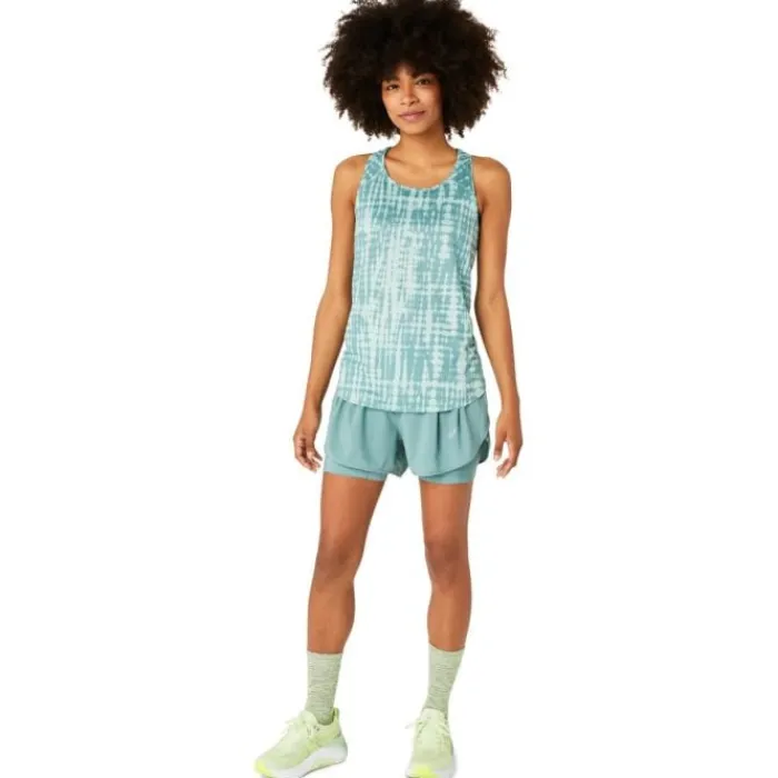 Asics Short Running^Road 2N1 3.5IN Short Vert