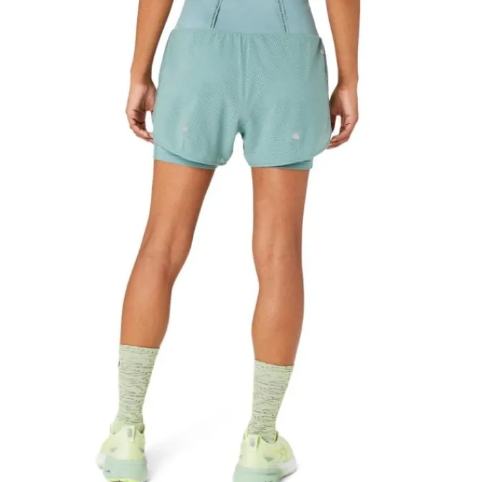 Asics Short Running^Road 2N1 3.5IN Short Vert