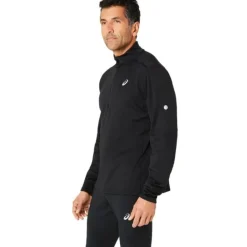 Asics T-shirt Et Manches Longues Running^Road Winter 1/2 Zip Top Noir