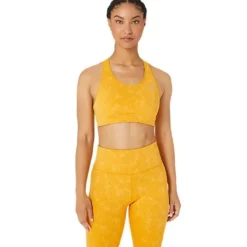 Asics Brassière De Sport^Runkoyo Jacquard Bra Jaune
