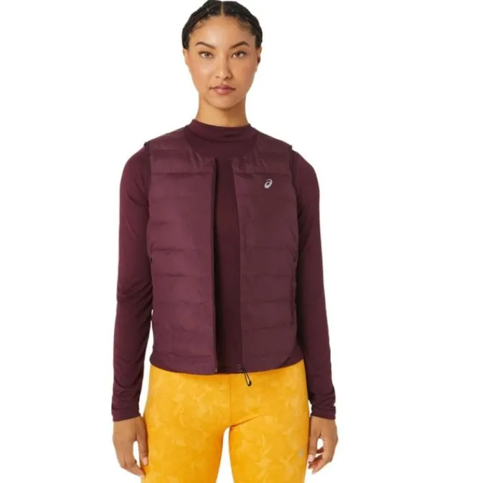 Asics Gilet Running^Runkoyo Padded Vest Mauve