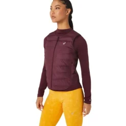 Asics Gilet Running^Runkoyo Padded Vest Mauve