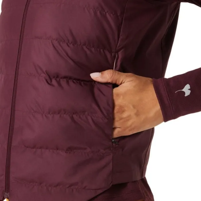 Asics Gilet Running^Runkoyo Padded Vest Mauve