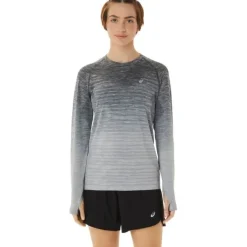 Asics T-shirt Et Manches Longues Running^Seamless LS Top Gris