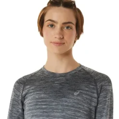 Asics T-shirt Et Manches Longues Running^Seamless LS Top Gris