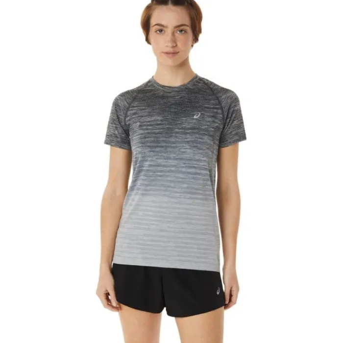 Asics T-shirt Et Manches Longues Running^Seamless SS Top Gris