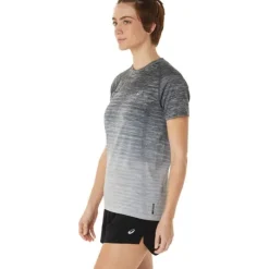 Asics T-shirt Et Manches Longues Running^Seamless SS Top Gris