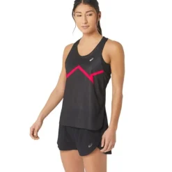 Asics T-shirt Et Manches Longues Running^Ventilate Actibreeze Graphic Tank Noir